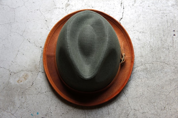 morno x Roberu Natural Dyed Canvas and Leather Hat 聯名帽款
