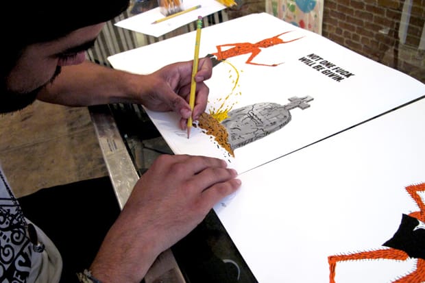 Neck Face ‘Not One Fuck Will Be Givin’ 最新限量畫作