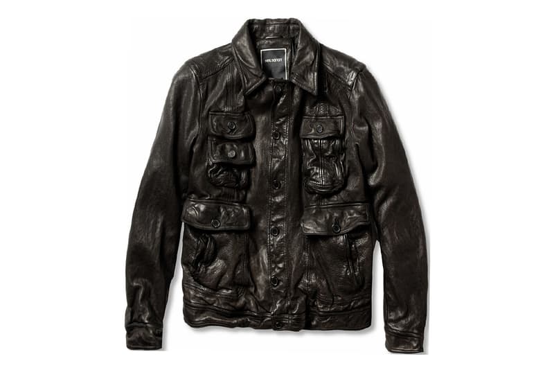 Neil Barrett Padded Textured Leather Jacket 皮革外套