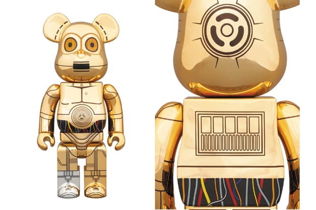 Star Wars x Stussy x Medicom Toy "MAY THE FORCE BE WITH YOU" 400% C-3PO Bearbrick