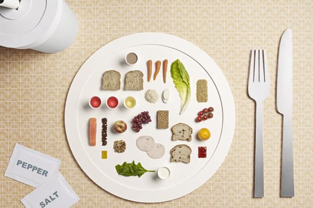 以藝術手法展現奧運健兒的餐單