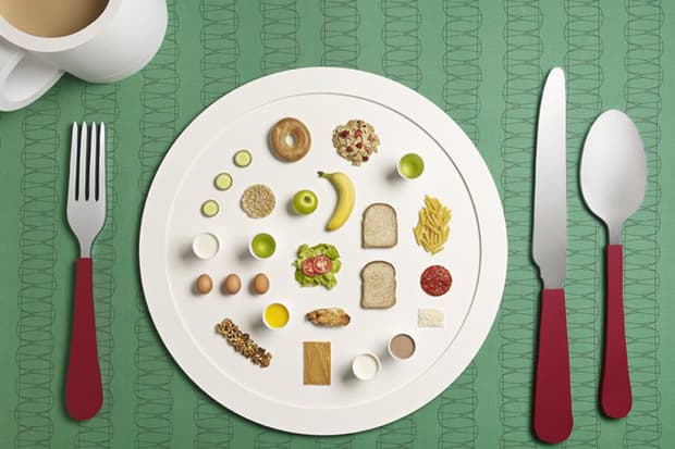 以藝術手法展現奧運健兒的餐單