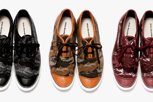 White Mountaineering 2012 秋季 Flannel Camouflage Leather Low 法蘭絨迷彩皮革鞋款