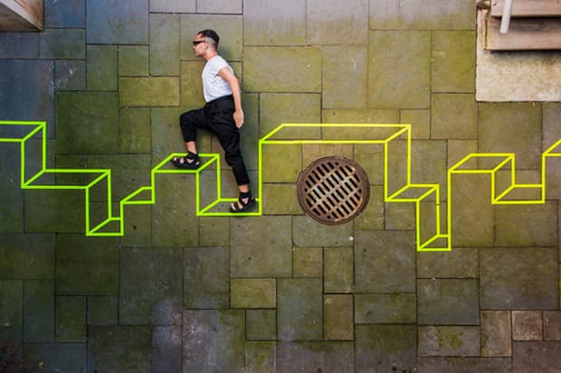 Aakash Nihalani 於 Long Island 發表全新的 3D 立體膠帶藝術創作