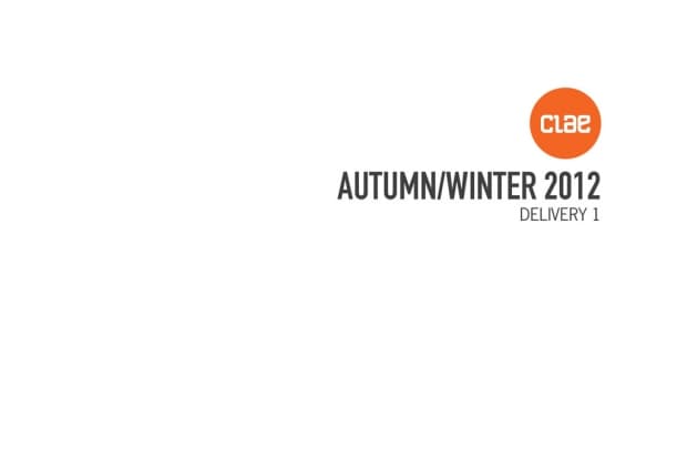 CLAE 2012 秋冬系列