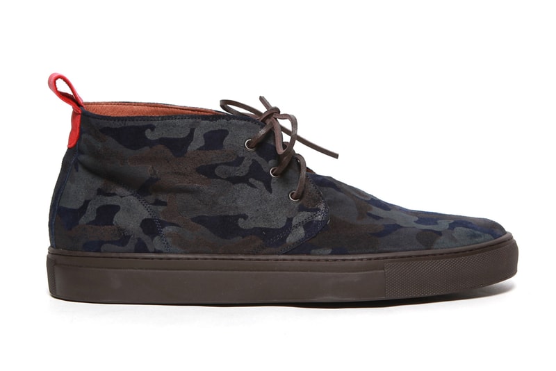 Del Toro Alto 海軍藍迷彩麂皮 Chukka 鞋款
