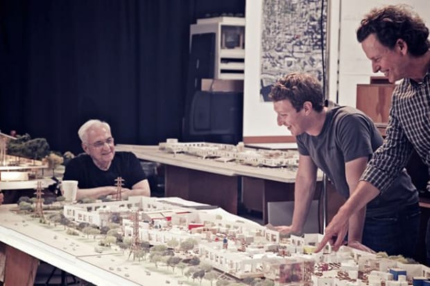 Frank Gehry 負責 Facebook 總部擴展計劃設計工作