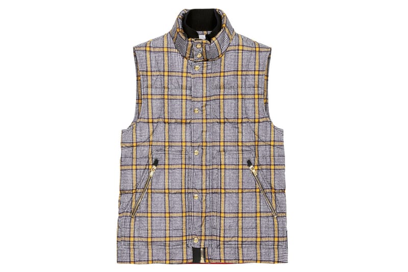 Moncler Gamme Bleu 2012 秋冬格紋羽絨背心