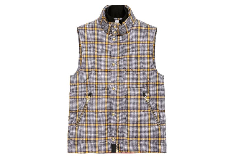 Moncler Gamme Bleu 2012 秋冬格紋羽絨背心