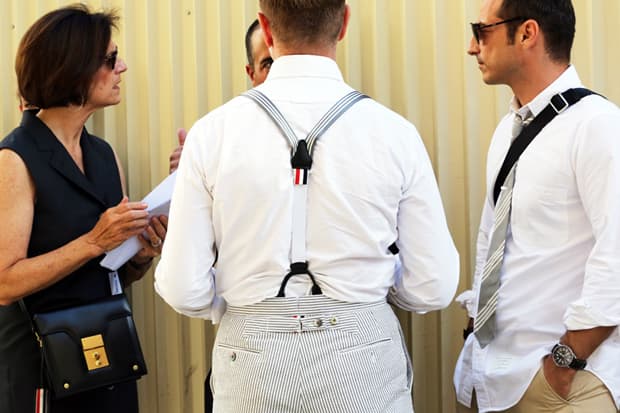 STREETFSN: 鎖定 Thom Browne 的紅、白、藍設計細節的街拍特輯