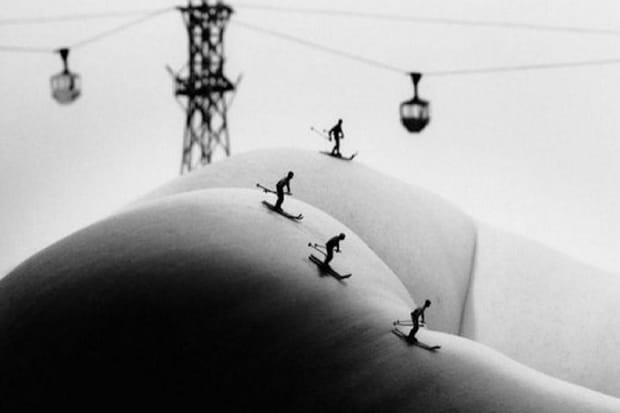 The Body As A Landscape For Minitature Scenes by Allan Teger 人體攝影作品