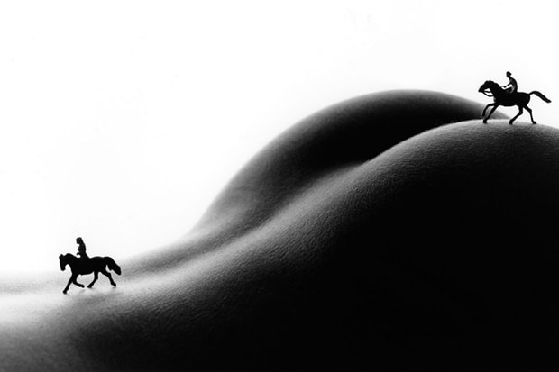 The Body As A Landscape For Minitature Scenes by Allan Teger 人體攝影作品