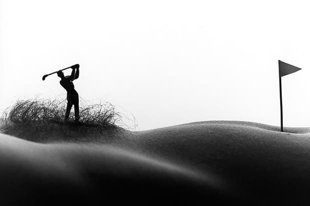 The Body As A Landscape For Minitature Scenes by Allan Teger 人體攝影作品