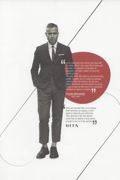 Thom Browne x Dita 聯乘別注眼鏡系列型錄 - 幕後製作花絮