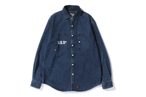URSUS BAPE 2012 秋冬 DENIM LS SHIRT 丹寧襯衫