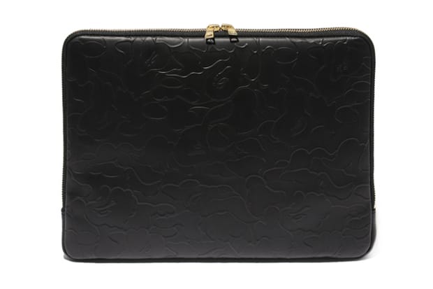 A Bathing Ape 2012 秋冬迷彩圖案皮革手提電腦袋