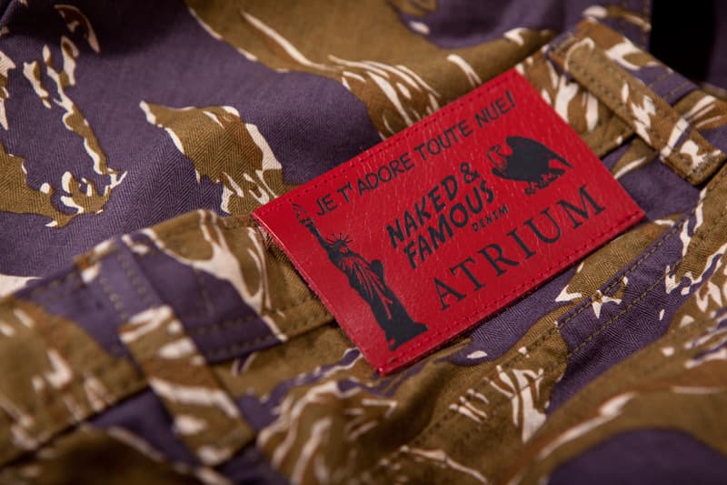 Atrium x Naked & Famous “Je T’Adore Tout Nue” 虎紋迷彩丹寧