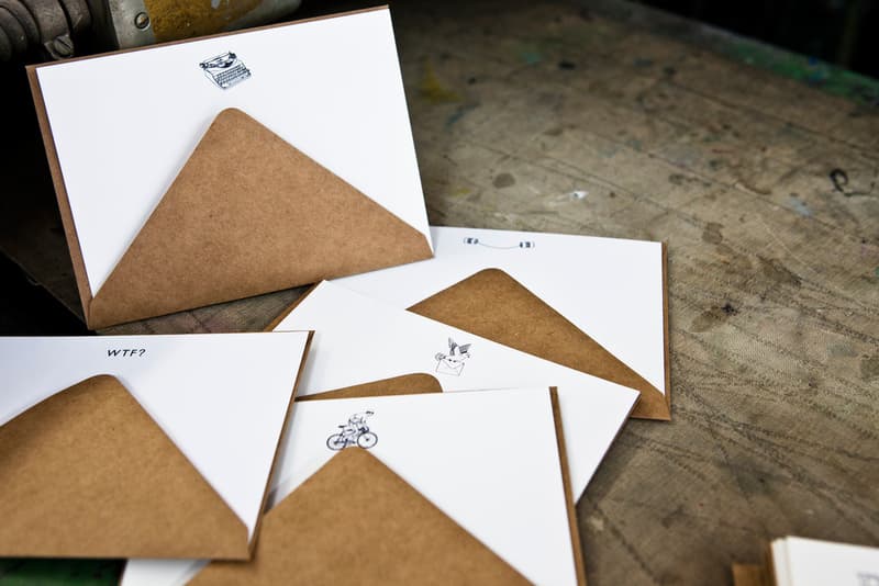 Club Monaco 造訪知名印刷公司 Terrapin Stationers 了解手造印染技術卡片的製作流程