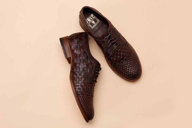 Frye Manny Woven Oxford 皮革鞋款