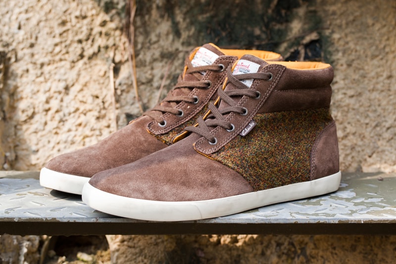 Harris Tweed x Clarks 2012 Fall/Winter Torbay Point Khaki Suede Sports Boots