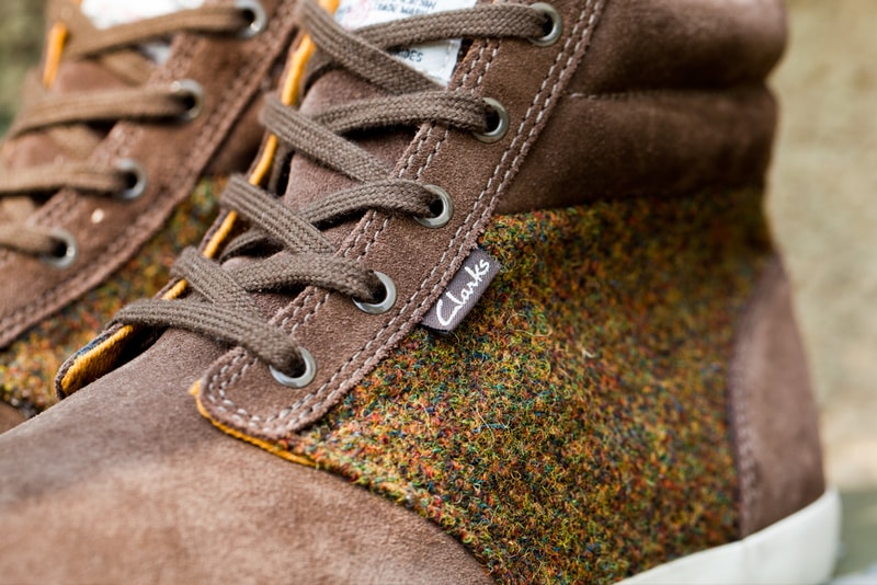 Harris Tweed x Clarks 2012 Fall/Winter Torbay Point Khaki Suede Sports Boots
