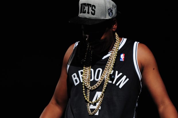 Jay-Z Unveils Brooklyn Nets Jersey