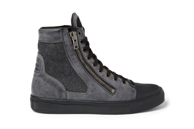 Maison Martin Margiela Leather and Wool High Top 高筒鞋款