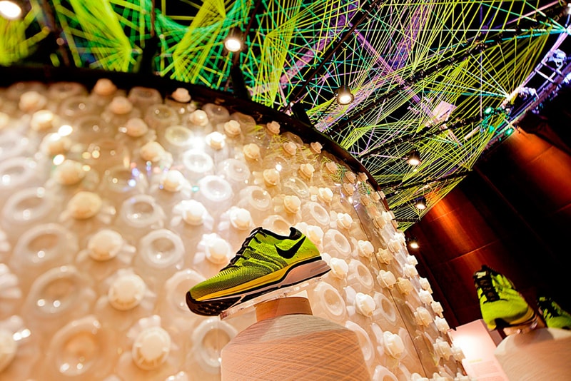 Nike 於北京設計週 Beijing Design Week 推出 Flyknit Collective Feather Pavilion 創意藝術建築空間