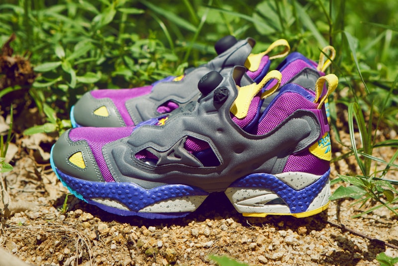 Reebok 2012 Fall INSTA PUMP FURY Purple Yellow Dark Grey 