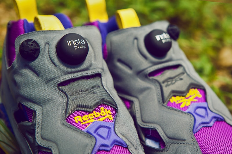 Reebok 2012 Fall INSTA PUMP FURY Purple Yellow Dark Grey 
