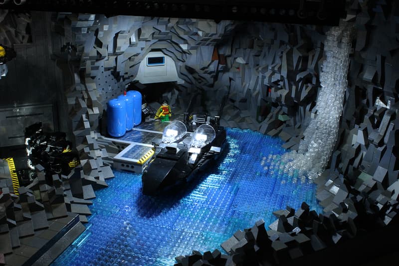 20,000 Parts and Weighs 100 Pounds Lego Batcave by Carlyle Livingston II and Wayne Hussey