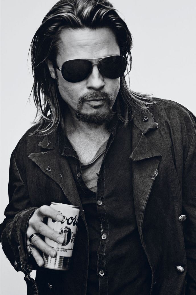  Brad Pitt 於最新一期 "Interview Magazine" 中演繹多個不同造型
