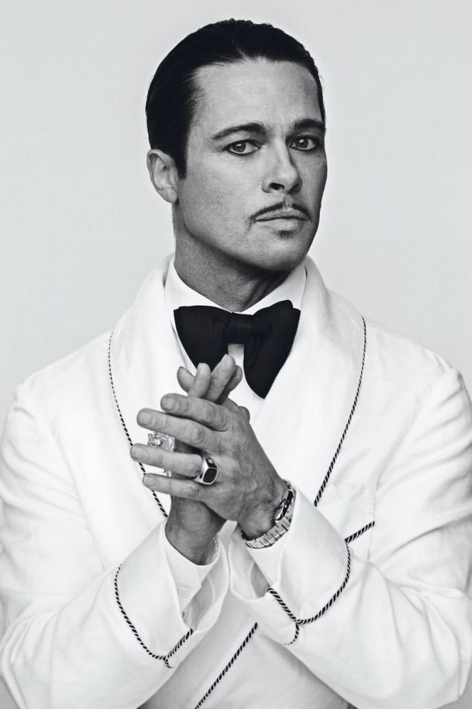  Brad Pitt 於最新一期 "Interview Magazine" 中演繹多個不同造型