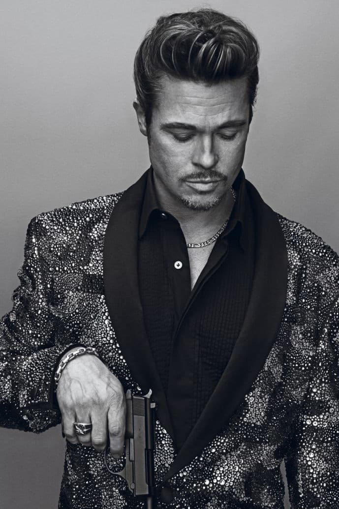  Brad Pitt 於最新一期 "Interview Magazine" 中演繹多個不同造型
