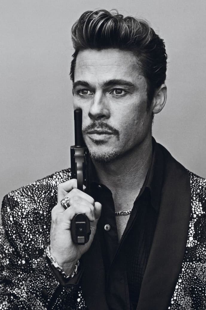  Brad Pitt 於最新一期 "Interview Magazine" 中演繹多個不同造型