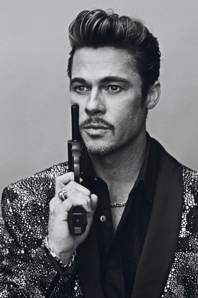  Brad Pitt 於最新一期 "Interview Magazine" 中演繹多個不同造型