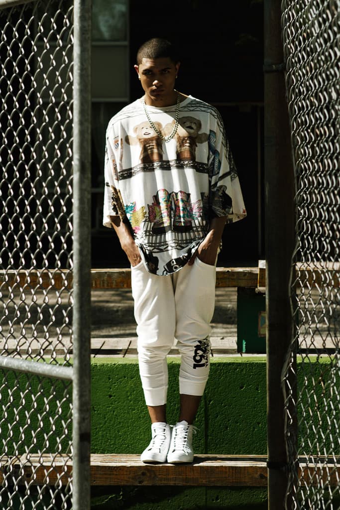 Fucking Young!: 模特 Justin Rock 於 "Hoop Dreams" 時尚搭配特輯演繹 Supreme, Robert Geller 與 adidas Originals by Jeremy Scott 