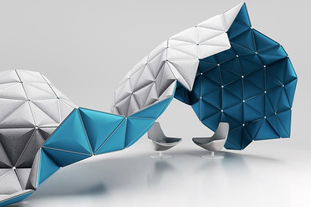 Modular Space Frame Structures by formkind 創意空間藝術概念擺設