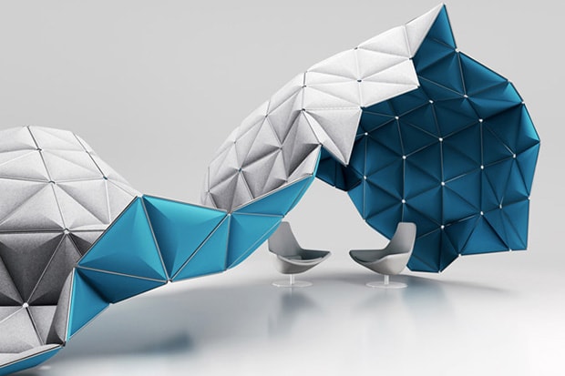 Modular Space Frame Structures by formkind 創意空間藝術概念擺設