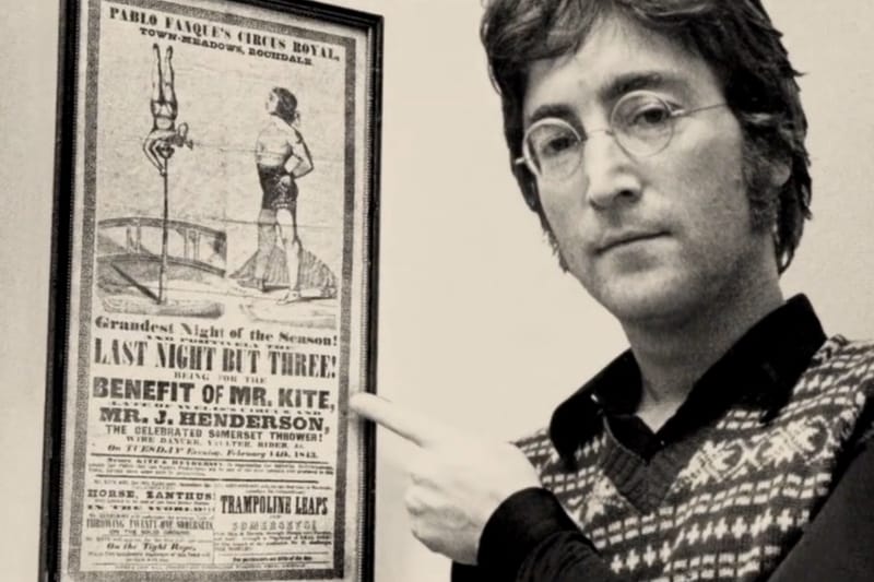 Beatles 超級粉絲忠實還原 John Lennon 於 1967 年蒐藏的馬戲團海報視頻短片