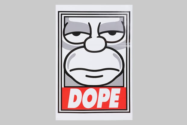 The Simpsons x Shepard Fairey “Dope” Poster 創意設計海報