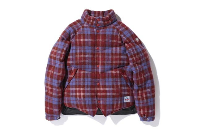 A Bathing Ape 2012 Fall/Winter BAPE TARTAN CHECK TWEED 羽絨外套