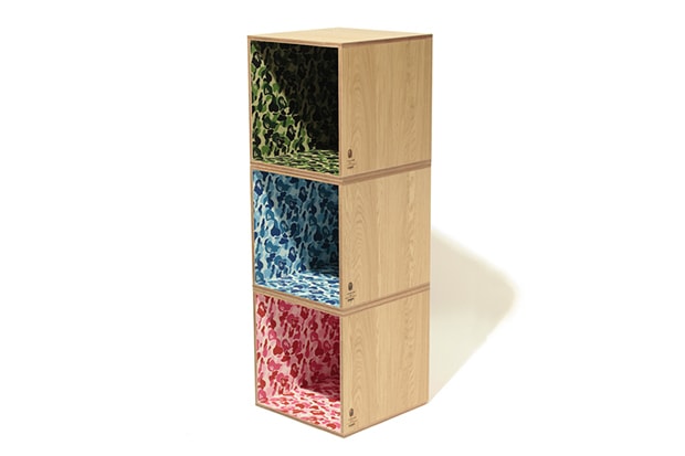 A Bathing Ape x Medicom Fabrick  x Karimoku 2013 ABC Camo Square Shelf 書櫃