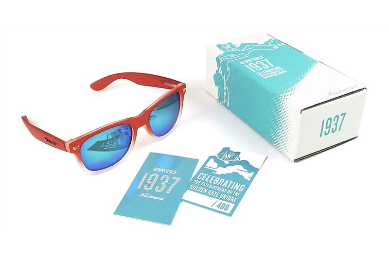 Benny Gold 以及 Knockaround 為慶祝 金門大橋 建立 75周年 打造別注太陽眼鏡