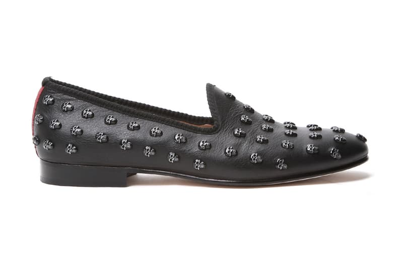 Del Toro 2012 冬季黑色金屬骷髏頭卯丁設計 Skull Studs Slipper
