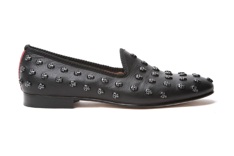 Del Toro 2012 冬季黑色金屬骷髏頭卯丁設計 Skull Studs Slipper