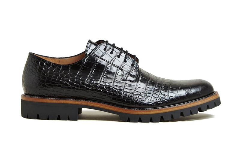 Dries Van Noten 2012 秋冬 Patterned Leather Oxford Shoes 鱷魚皮紋設計紳士鞋款 