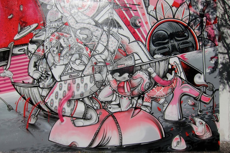 How &amp; Nosm 於紐約市  Bowery 街和 Houston 街上塗鴉增添藝術氣息