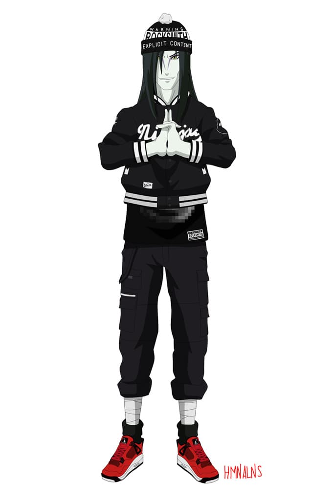 藝術家 Human Aliens 將漫畫 Naruto 火影忍者結合 Rocksmith 品牌打造獨特的造型搭配特輯