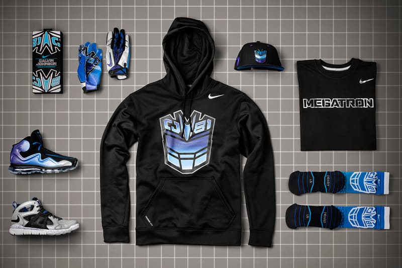知名美式足球員 Calvin Johnson 與 Nike 聯手推出以 Megatron 為發想概念的 CJ81 聯名別注系列